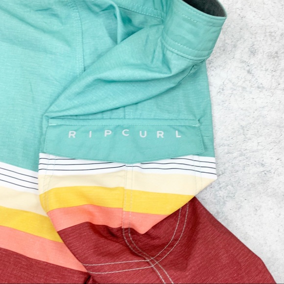 Rip Curl Mens Stripe Swim Trunks - Picture 7 of 7